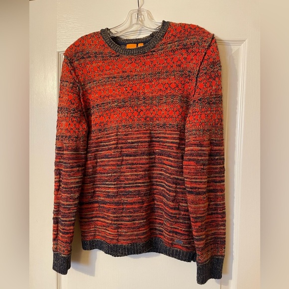 Boss Orange By Hugo Boss Acunito Crew Neck Sweater Size M Cotton 90s Grandpa - Picture 3 of 13